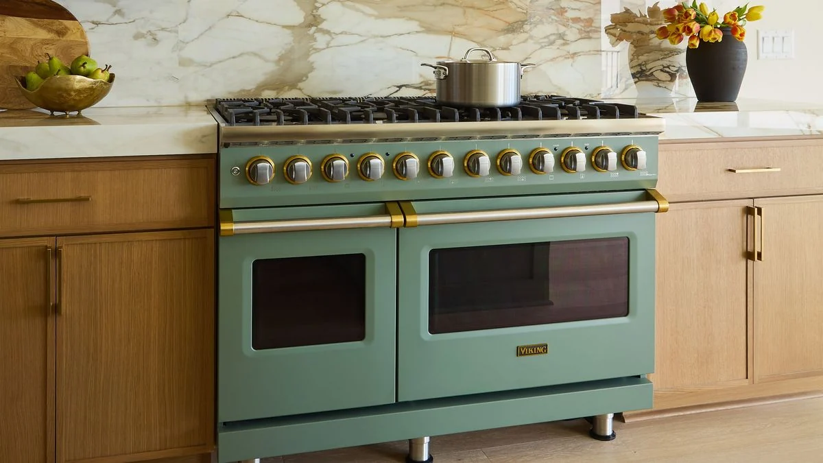 Viking professional-style appliances in a residential kitchen